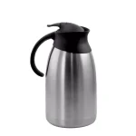 MegaChef 67.6 fl. oz. Stainless Steel Thermal Beverage Carafe with Black Lid thumbnail 1
