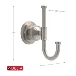 Delta Lochurst Towel and Robe Hook in SpotShield Brushed Nickel thumbnail 6