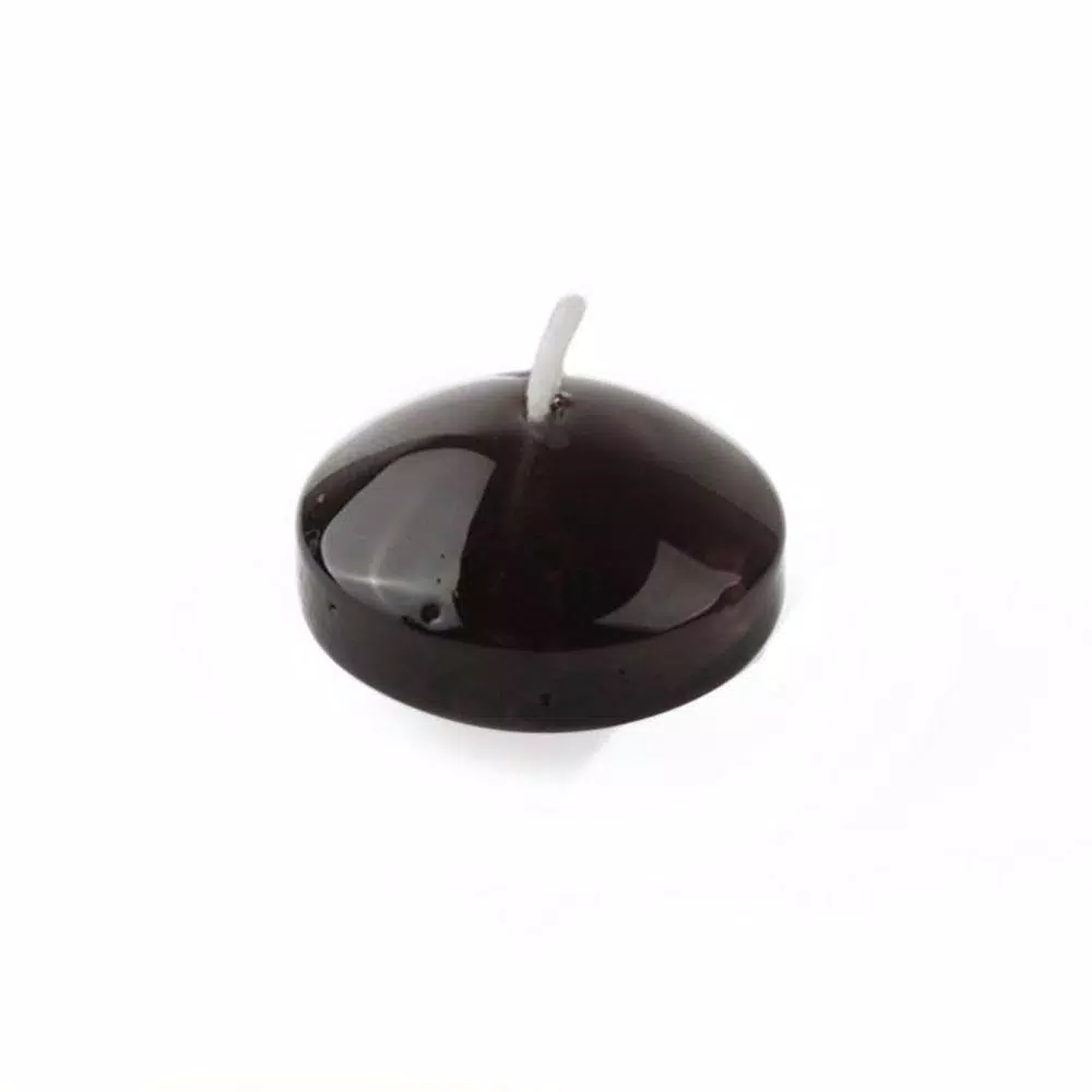 Zest Candle 1.75 in. Clear Black Gel Floating Candles, 12 Pack