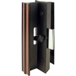 Prime-Line Black Extruded Aluminum Sliding Patio Door Handle with Clamp Type Latch thumbnail 1