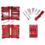 Milwaukee SHOCKWAVE 90-Piece Impact Duty Driver, Titanium Drill, Sawzall & Speed Feed Bit Set thumbnail 1