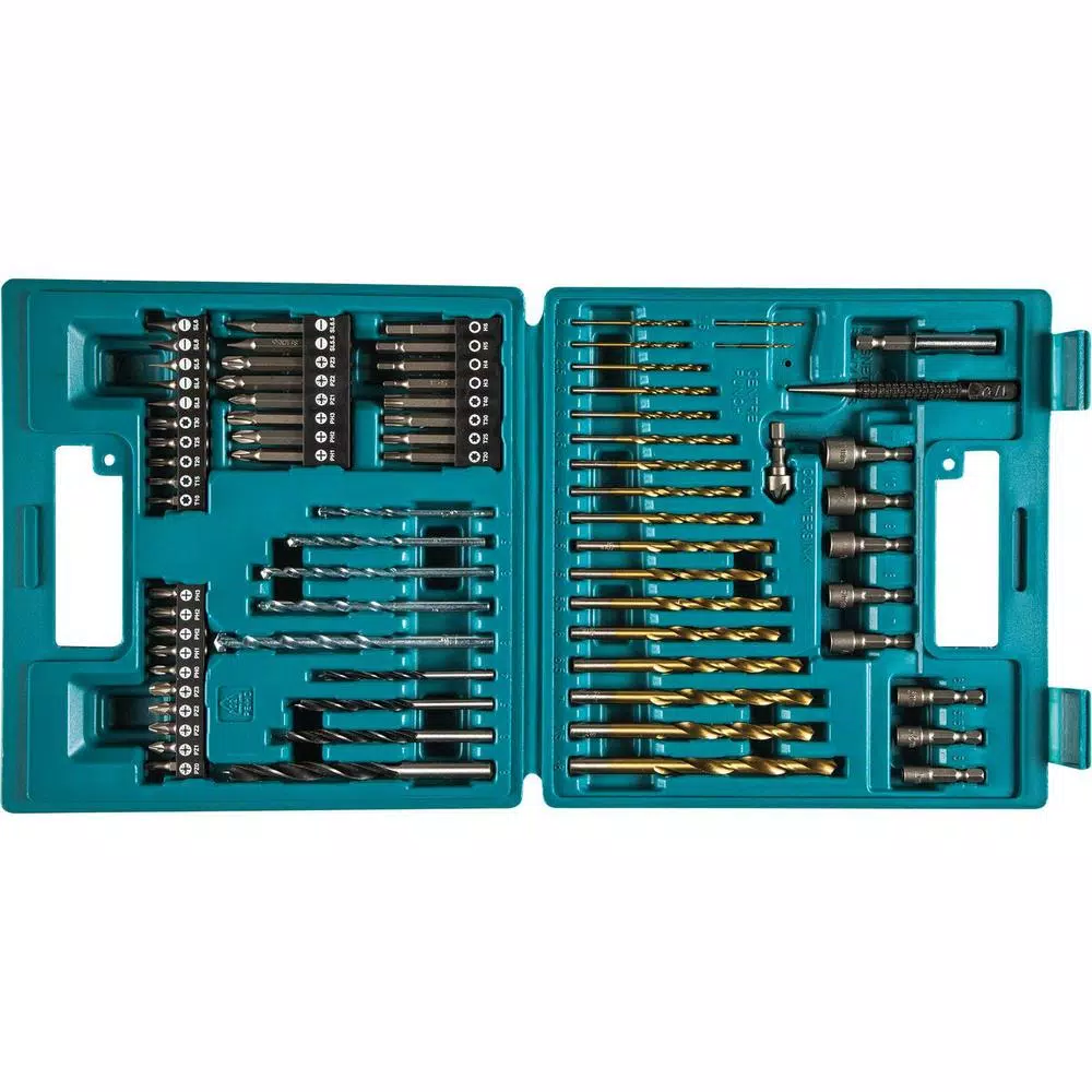 Makita 75-Piece Metric Drill and Screw Bit Set with Carrying Case