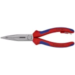 KNIPEX 8 in. Angled Long Nose Pliers with Side Cutter and Tether Attachment thumbnail 3