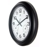 Infinity Instruments 18 in. Round Outdoor Wall Clock with Thermometer and Hygrometer thumbnail 4