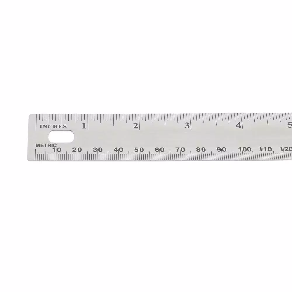 Empire 18 in. Stainless Steel Stiff Ruler with Etched Graduations