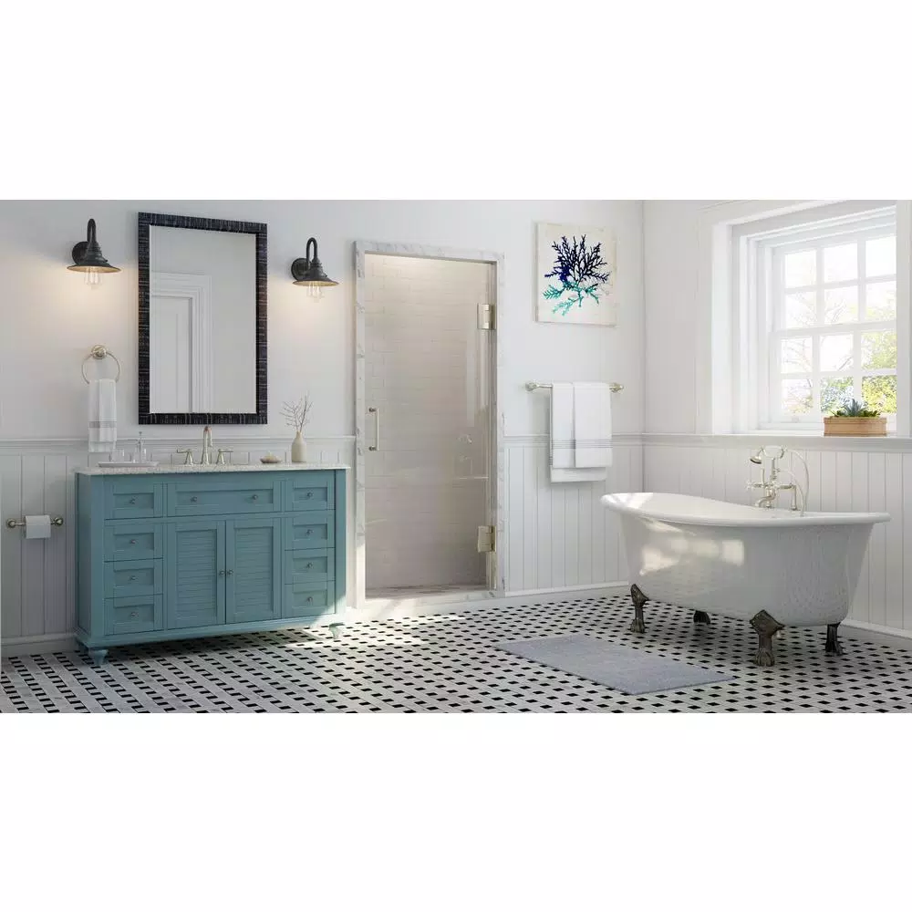 Moen Banbury 3-Piece Brushed Nickel Bath Hardware Set with 24 in. Towel Bar, Towel Ring, and Toilet Paper Holder