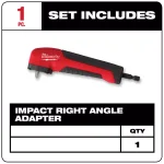 Milwaukee SHOCKWAVE Right Angle Drill Adapter with 1 in. PH2 Bit thumbnail 2