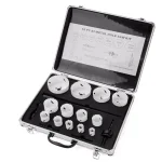 XtremepowerUS 18-Piece Bi-Metal Hole Saw Kit, 3/4 in. to 3-1/4 in. Drilling Set with Aluminum Carrying Case thumbnail 1