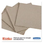 Wypall L20 2-Ply Brown Paper Wipers, 12.5 x 13.25 in, 68/Pack, 12 Packs Per Carton thumbnail 4