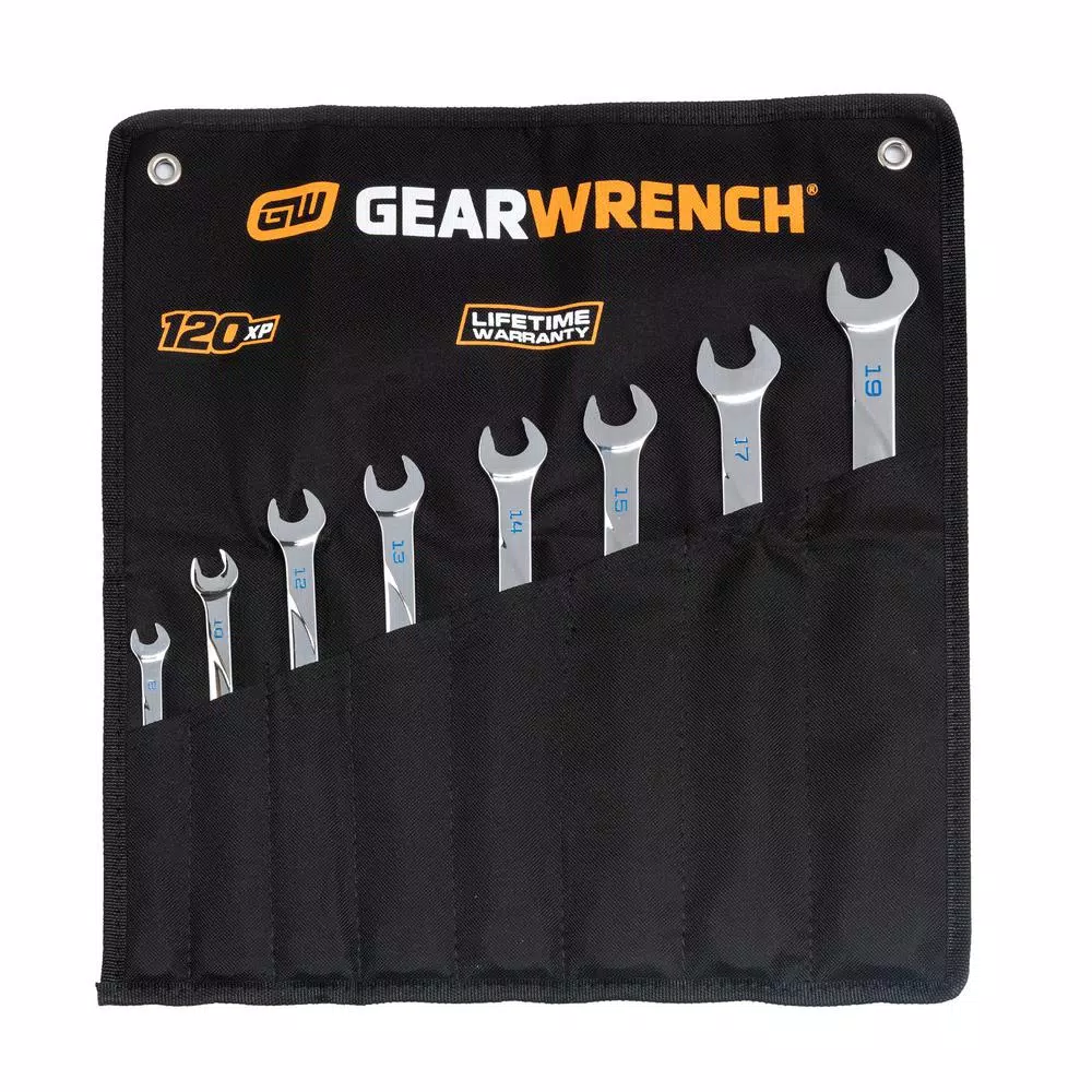 GearWrench 120XP Metric Ratcheting Wrench Set, 8-Piece