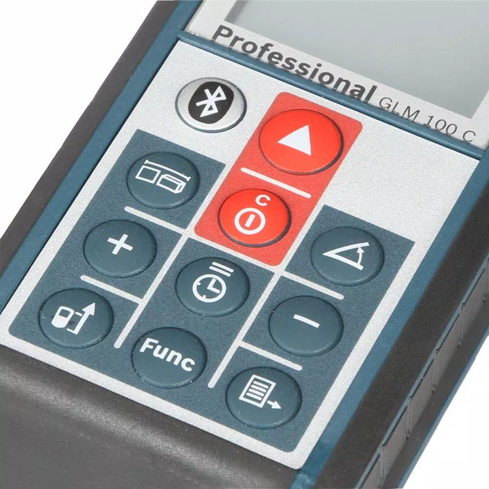 Bosch GLM 100 C Bluetooth Laser Distance and Angle Measure, 100 ft.