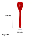 Unbranded Red Silicone Heat-Resistant Slotted Spoon for Non-Stick Cookware thumbnail 2