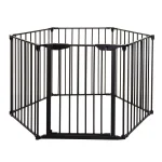 Dreambaby Mayfair Converta 3-in-1 Playpen and 6-Panel Multi-Purpose Gate, Black thumbnail 1