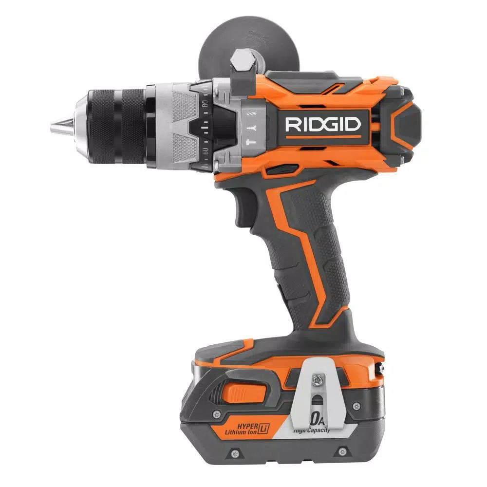 RIDGID 18V Lithium-Ion Cordless 5-Tool Combo Kit with (2) 4.0 Ah Batteries and Contractor's Bag