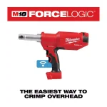 Milwaukee M18 FORCE LOGIC 6-Ton Pistol Utility Crimper, 18V Cordless (Tool-Only) thumbnail 2