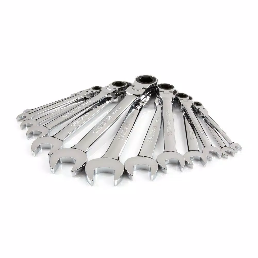 TEKTON 13-Piece Flex-Head Ratcheting Combination Wrench Set, 1/4 in. to 1 in.