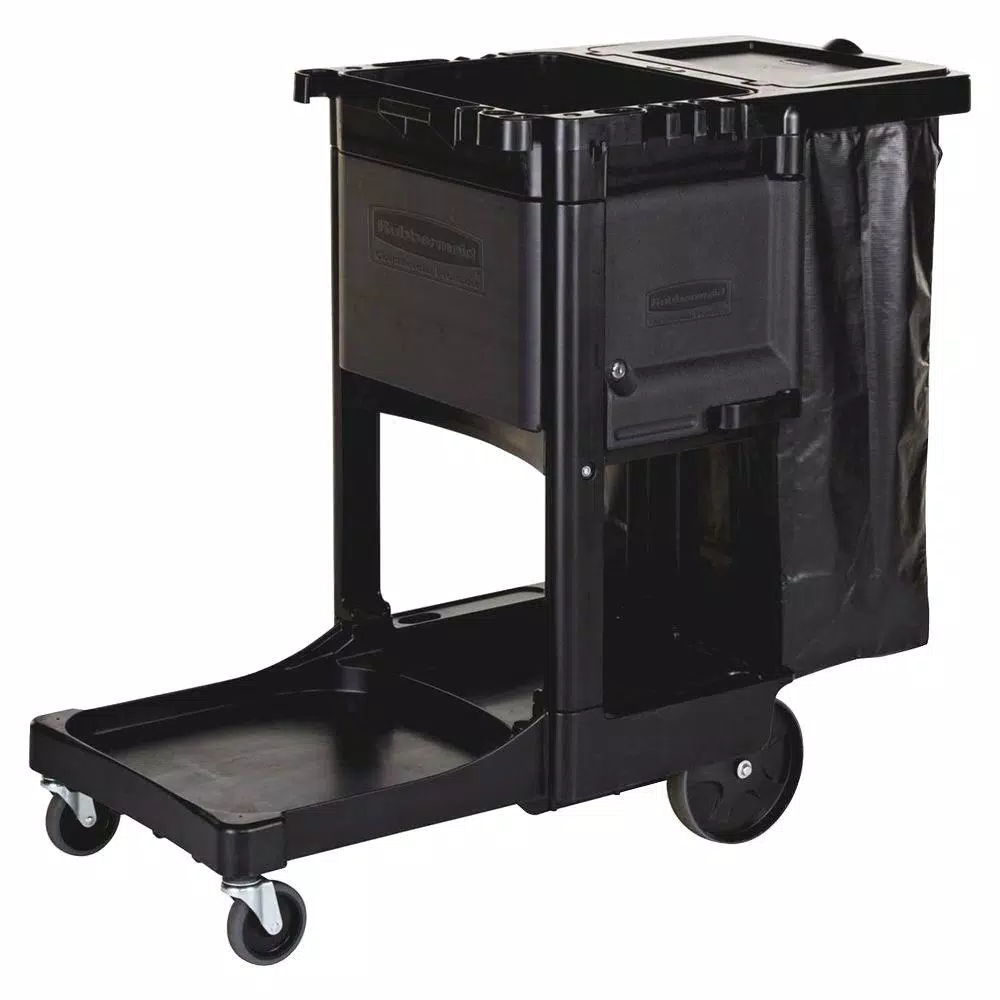 Rubbermaid Executive Series Traditional Janitor Cleaning Cart with 25 Gal. Vinyl Bag