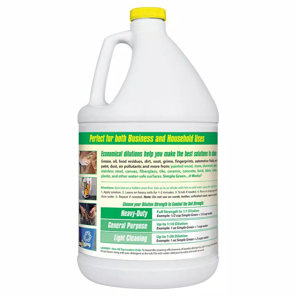 Simple Green Lemon Scent All-Purpose Cleaner & Degreaser, 1 Gallon (Case of 4)