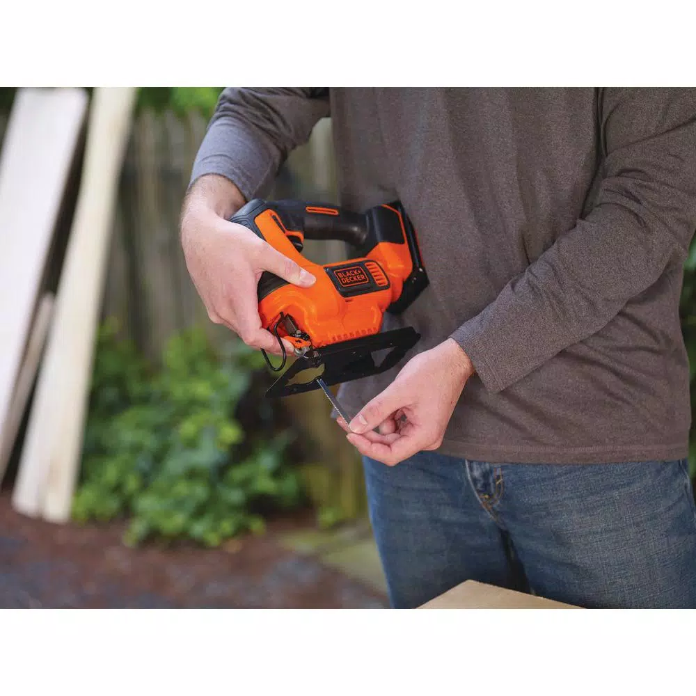 BLACK+DECKER 20V MAX Cordless Jigsaw Kit with 1.5 Ah Lithium-Ion Battery and Charger