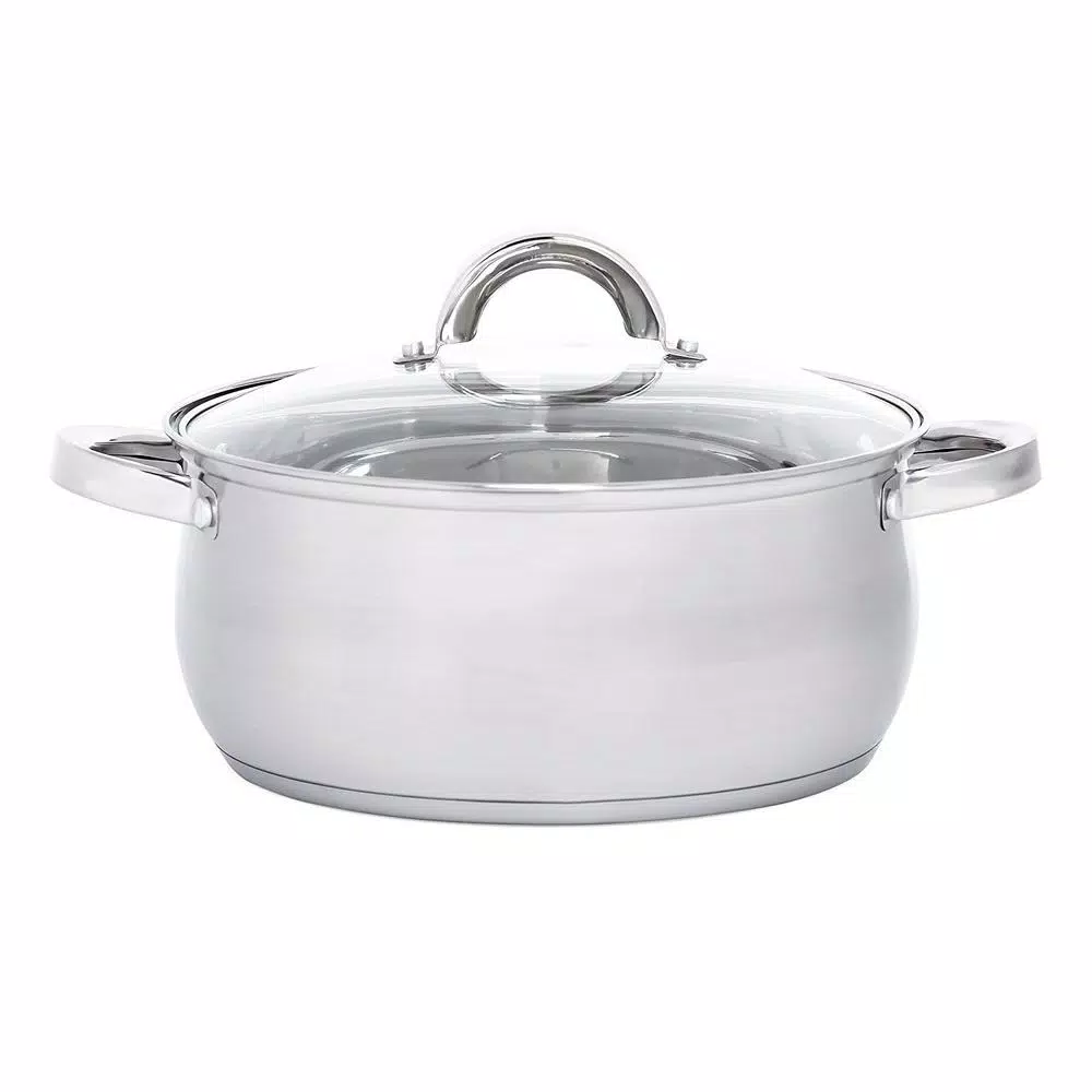 Heim Concept Premium 12-Piece Stainless Steel Cookware Set with Lids