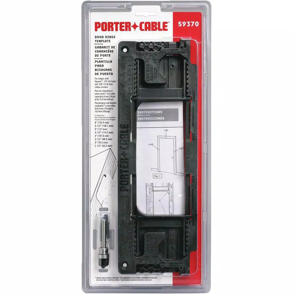 Porter-Cable Porter Cable 2-1/2 in. x 6 in. Single Hinge Template for Router
