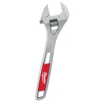 Milwaukee 10 in. Adjustable Wrench, Parallel Jaw Design, Chrome Plated thumbnail 1
