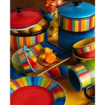 Certified International Sierra 13.5 in. Multicolored Earthenware Chip and Dip Server thumbnail 3