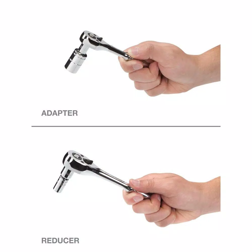 TEKTON 4-Piece Adapter and Reducer Set, Chrome Vanadium Steel Socket Adapters