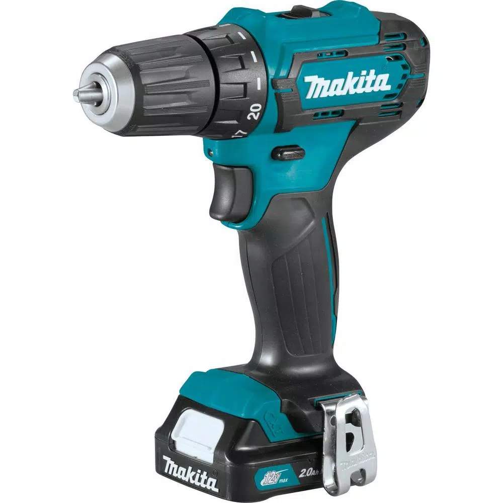 Makita 12V MAX CXT Lithium-Ion Cordless 3/8 in. Driver Drill Kit, 2.0 Ah