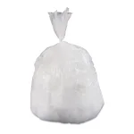 Inteplast Perforated High-Density 4 Gallon Trash Can Liners, 17 x 18 in., Clear, 2000 Count thumbnail 3