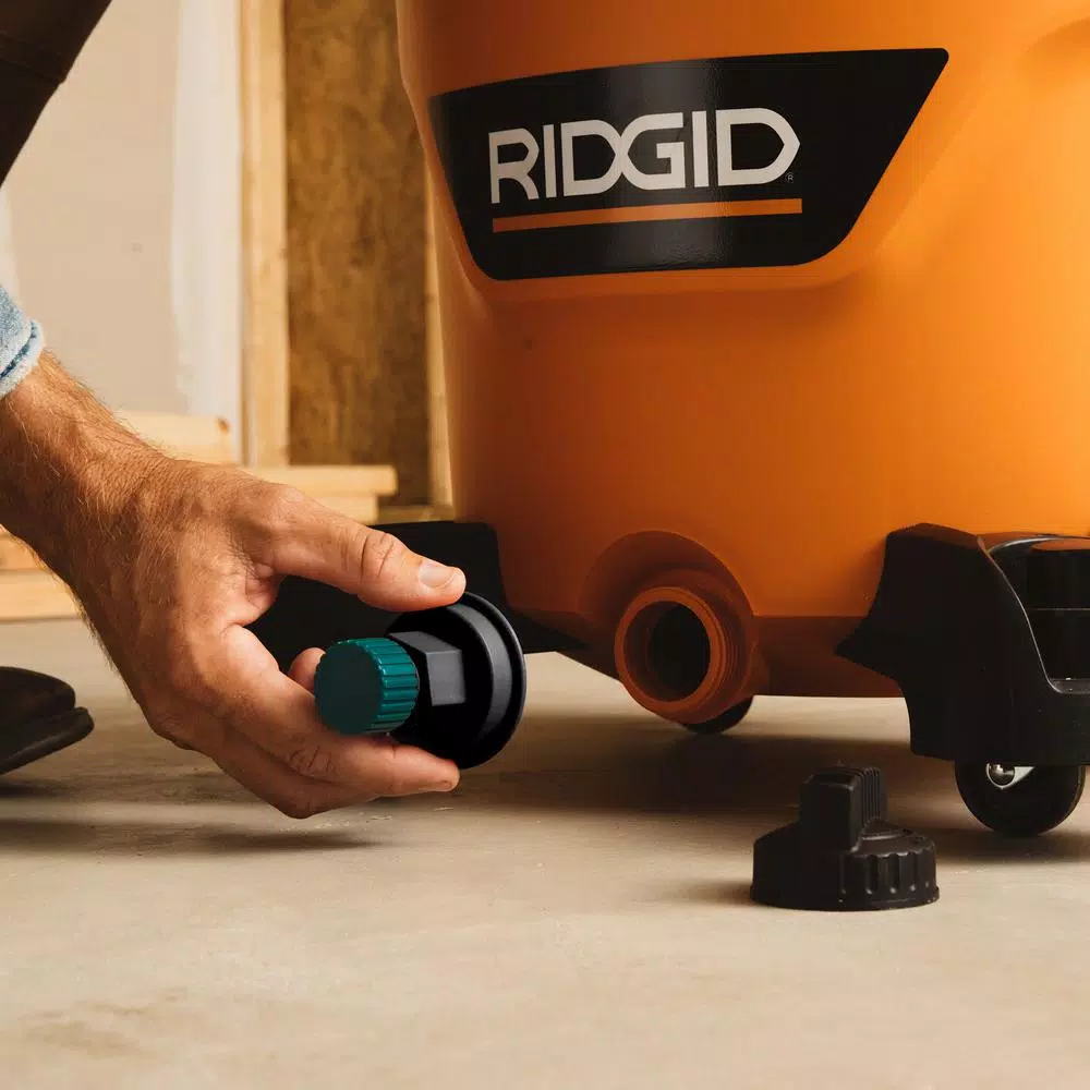 RIDGID Hose to Drain Adapter for Wet/Dry Shop Vacuums