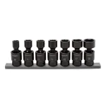 Husky 3/8 in. Drive Metric Pinless Universal Impact Socket Set, 7-Piece thumbnail 1