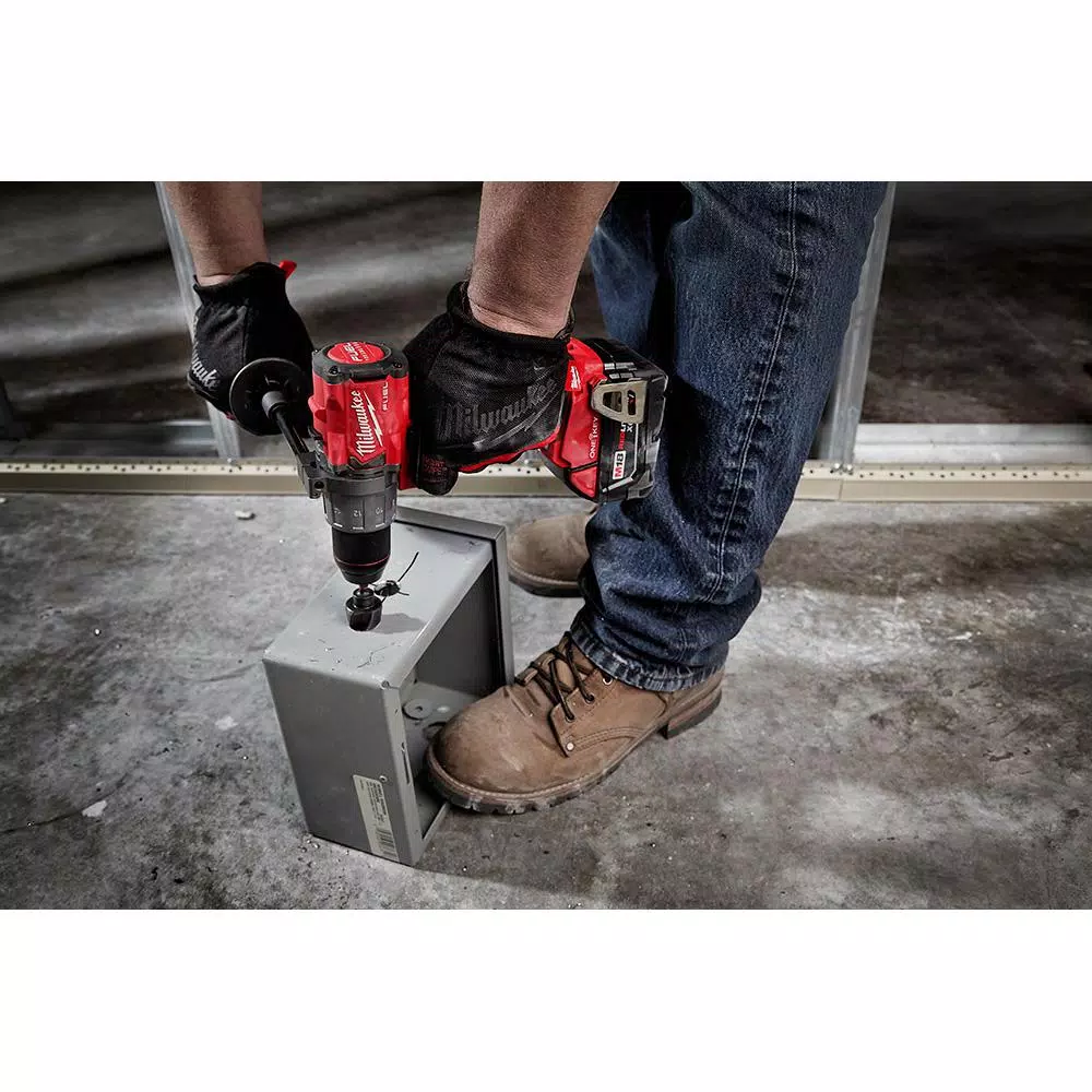 Milwaukee M18 FUEL 1/2 in. Hammer Drill/Driver with ONE-KEY, 18V Brushless Cordless (Tool Only)