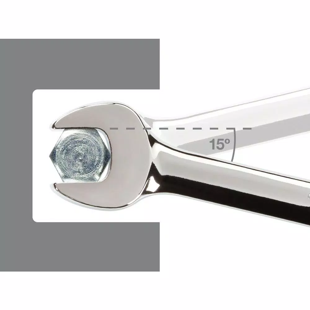TEKTON 10 mm Combination Wrench, 12-Point Box End, Chrome Vanadium Steel