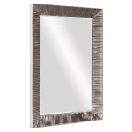 Unbranded Howard Elliott Tennessee Large Rectangle Modern Accent Mirror, Bright Nickel (60 x 40 in.) thumbnail 3