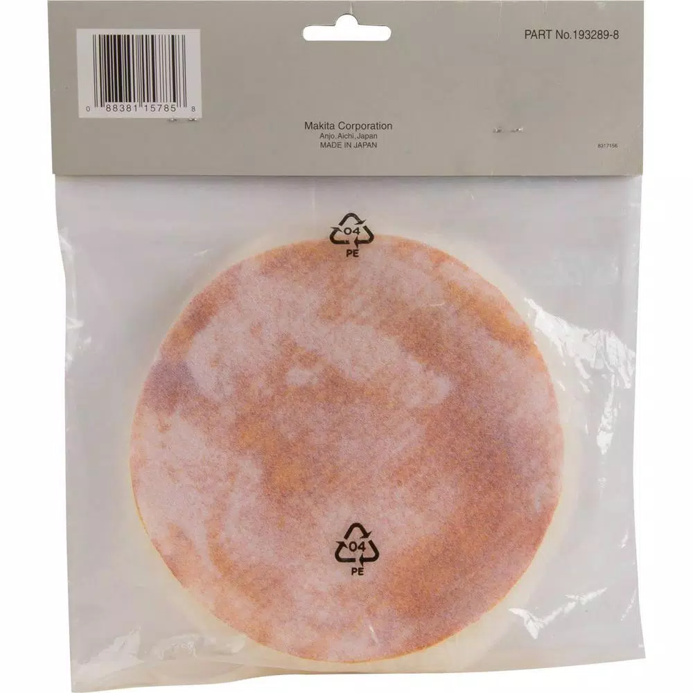 Makita 6 in. Round Hook and Loop Wool Polishing Pad