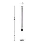 Ovente Electric Stainless Steel Milk Frother, Handheld Battery Operated Coffee Whisk, Silver (FRS1010S) thumbnail 5