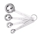 Cuisinart 4-Piece Stainless Steel Measuring Spoon Set with Storage Ring thumbnail 1