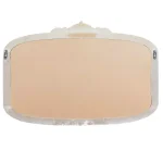 LITTON LANE Shabby Chic 28 in. Wooden Chalkboard Memo Board with Distressed Ivory Frame and Trinket Tray thumbnail 3