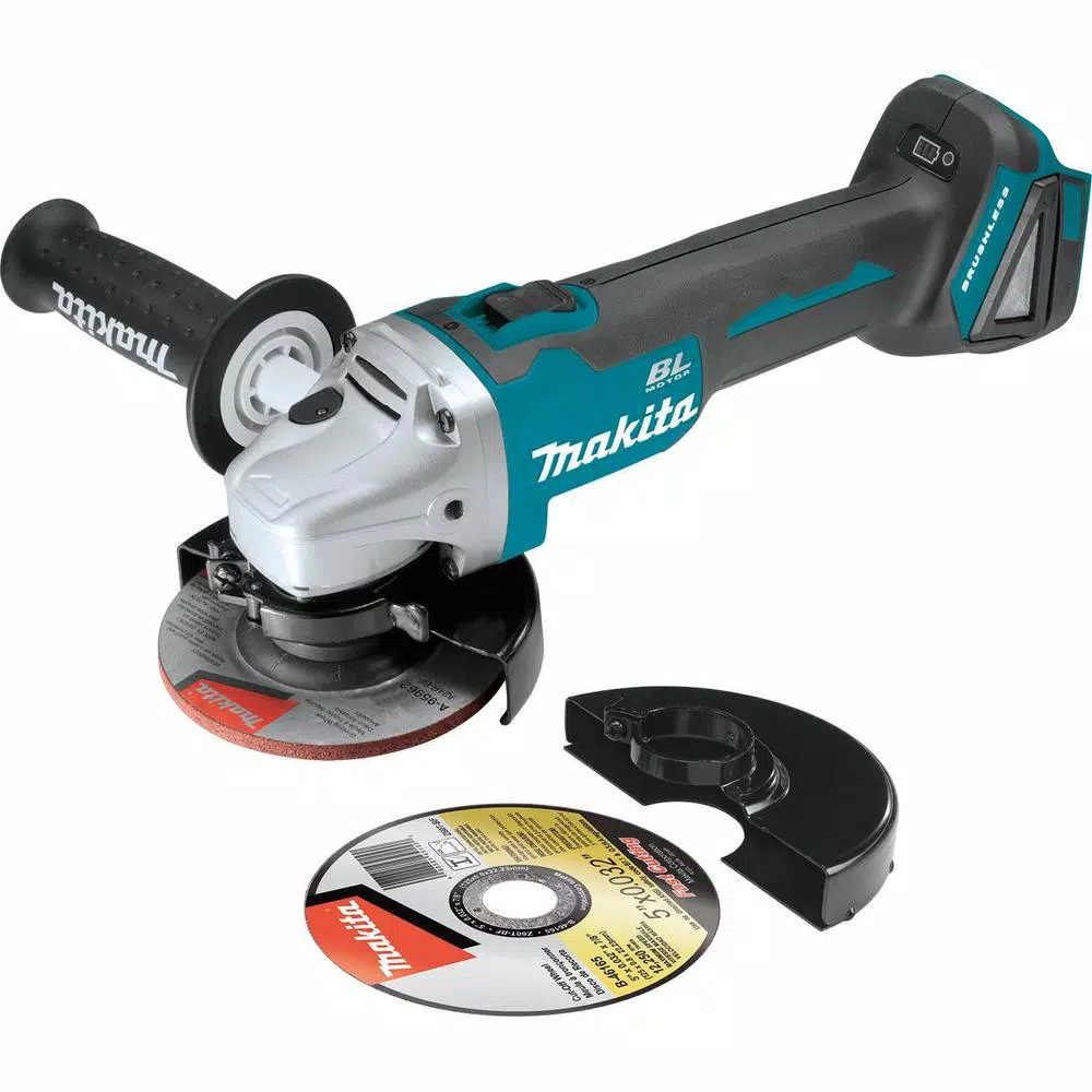 Makita 18V LXT Brushless Angle Grinder, SDS-Plus Rotary Hammer & 2 Gal. Vacuum Starter Kit
