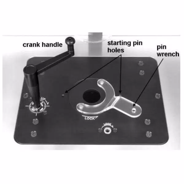 Jet JRL-912 Chain Driven Router Lift with Brake, 4-Post Design