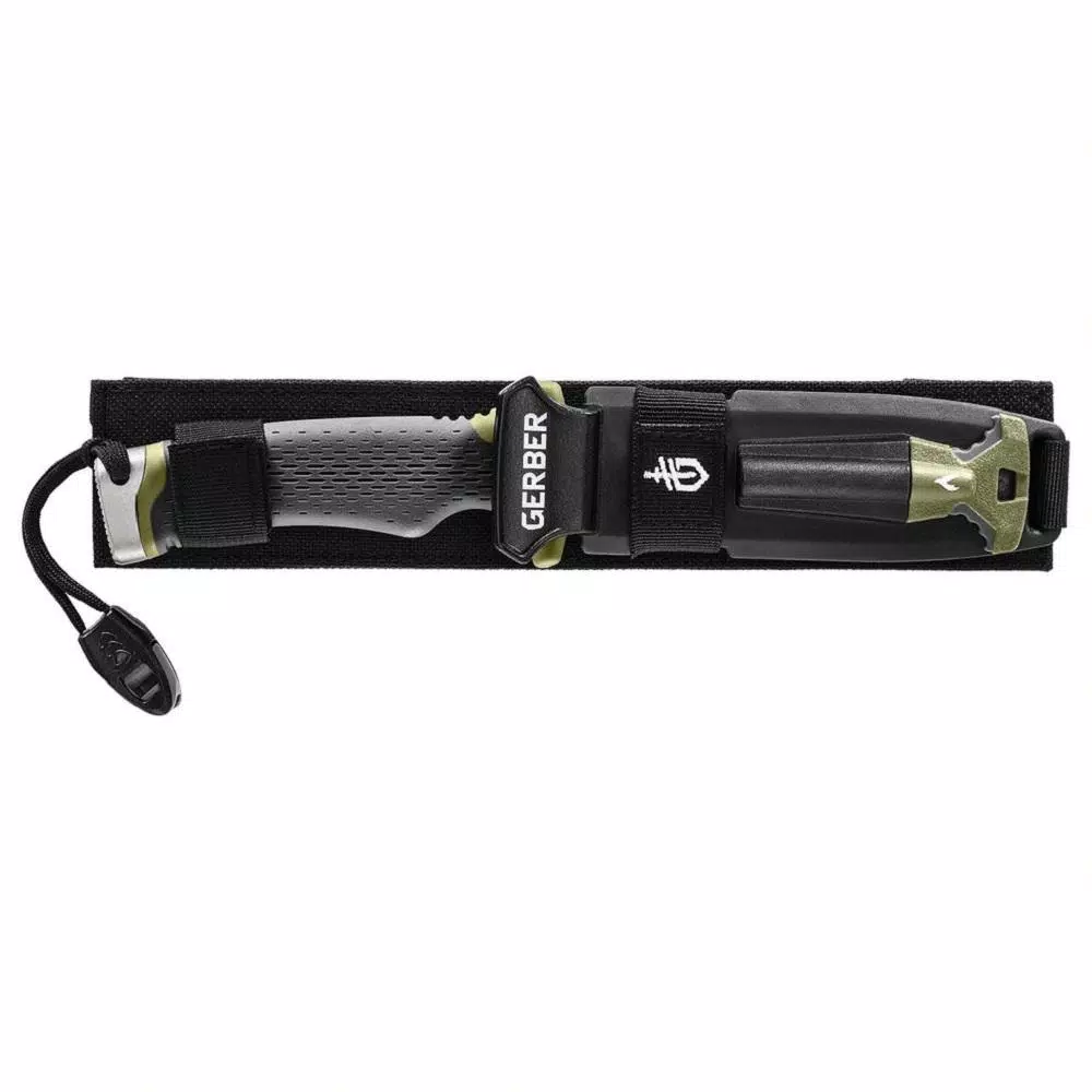 Gerber Ultimate Survival Fixed Blade Knife with Fire Starter and Sheath