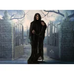 Haunted Hill Farm 5.5 ft. Moaning Grim Reaper Animatronic Halloween Prop thumbnail 4