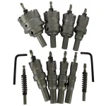 Drill America 8-Piece Carbide Tipped Hole Cutter Set, 1 in. Depth of Cut thumbnail 3