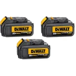 DEWALT 20V MAX 3.0 Ah Lithium-Ion Battery Pack, 3-Pack thumbnail 1