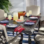 Home Decorators Collection Lisbon 4-Piece Twilight Blue and Mustard Yellow Salad Plate Set thumbnail 7