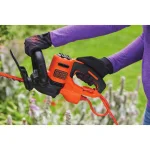 BLACK+DECKER 22 in. 4.0 Amp Corded Electric Hedge Trimmer with Dual-Action Hardened Steel Blades thumbnail 7
