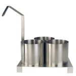 Paragon 4.5 in. Funnel Cake Mold Ring with Base Plate, Stainless Steel thumbnail 2