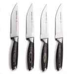 SCHMIDT BROS. Schmidt Brothers 4-Piece Bonded Ash Jumbo Steak Knife Set with Wood Gift Box thumbnail 1