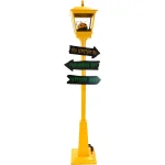 Haunted Hill Farm 71 in. Animated Orange Jack-O-Lantern Halloween Lamp Post with Spooky Music thumbnail 1